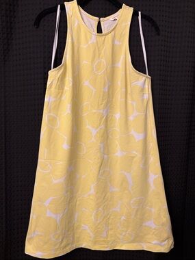 MAHI GOLD Charlotte Yellow and White Floral Shift Dress